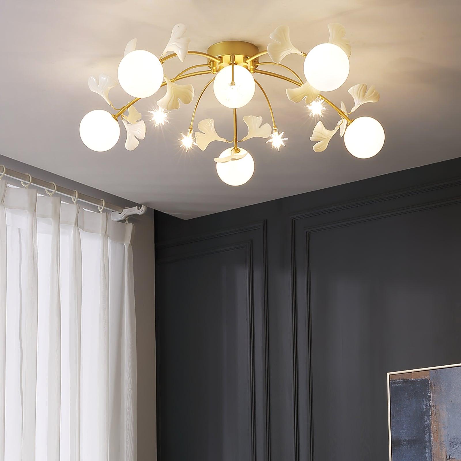 Ginkgo Glass Ceiling Lamp - Blowlighting