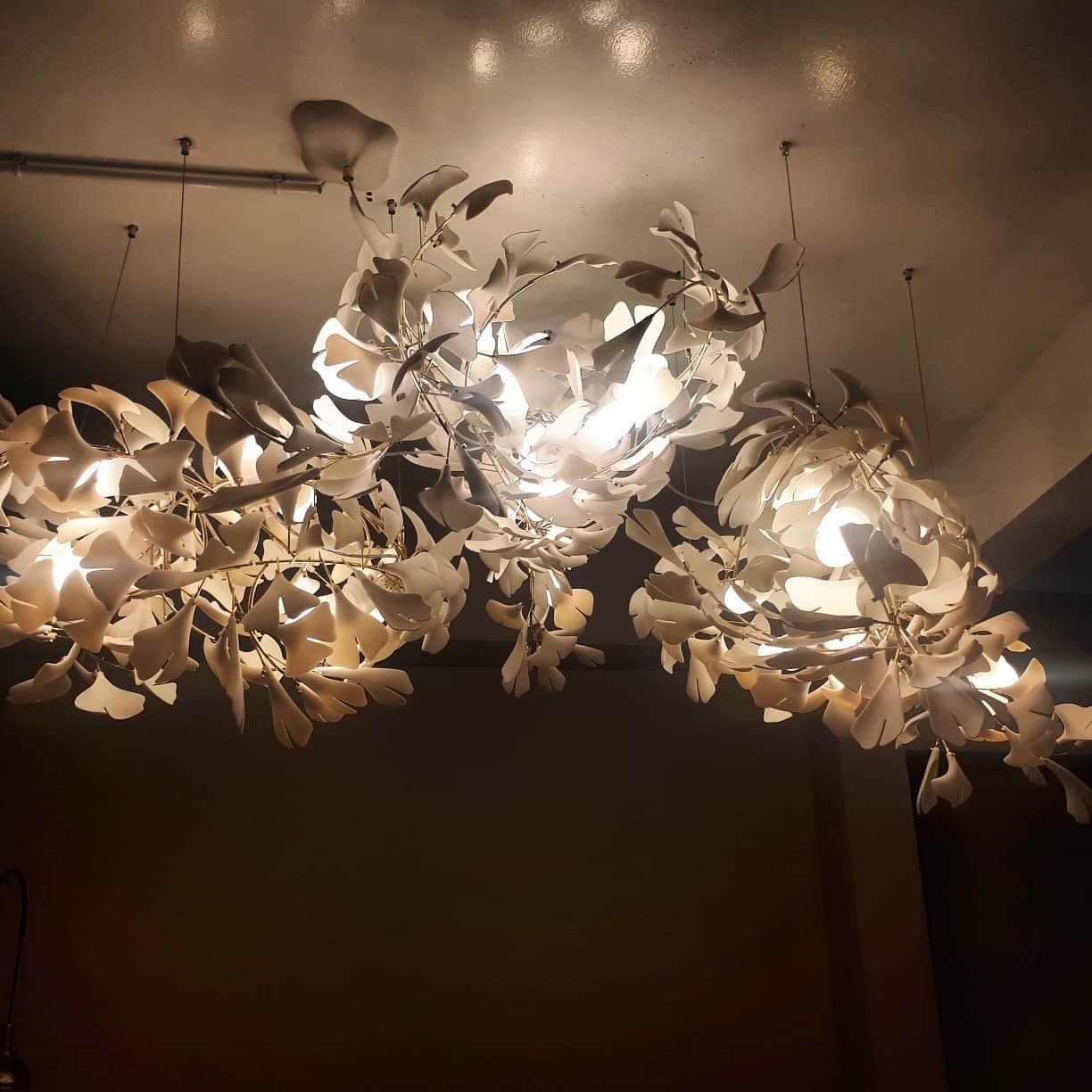 Gingko Chandelier E - Blowlighting