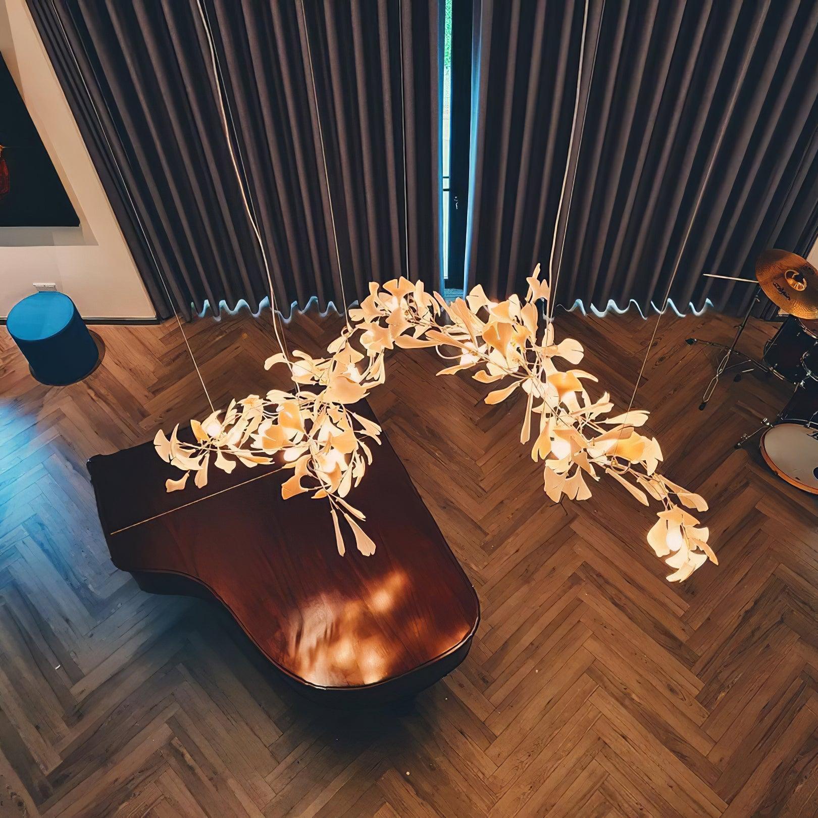 Gingko Chandelier E - Blowlighting