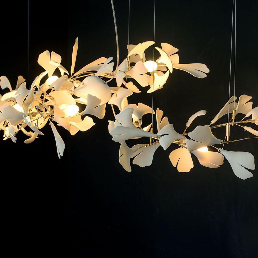 Gingko Chandelier E - Blowlighting