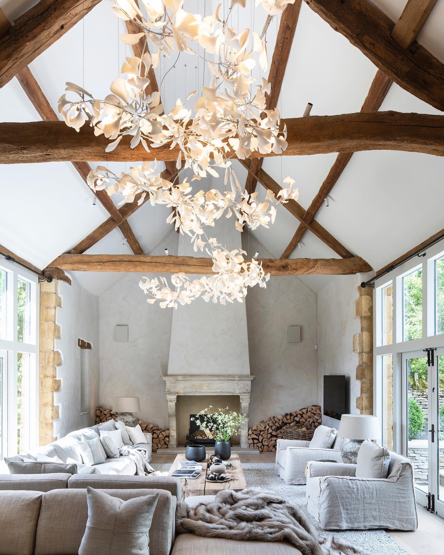 Gingko Chandelier E - Blowlighting