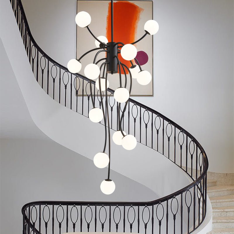 Astralyn Brass Globe Chandelier - Blowlighting