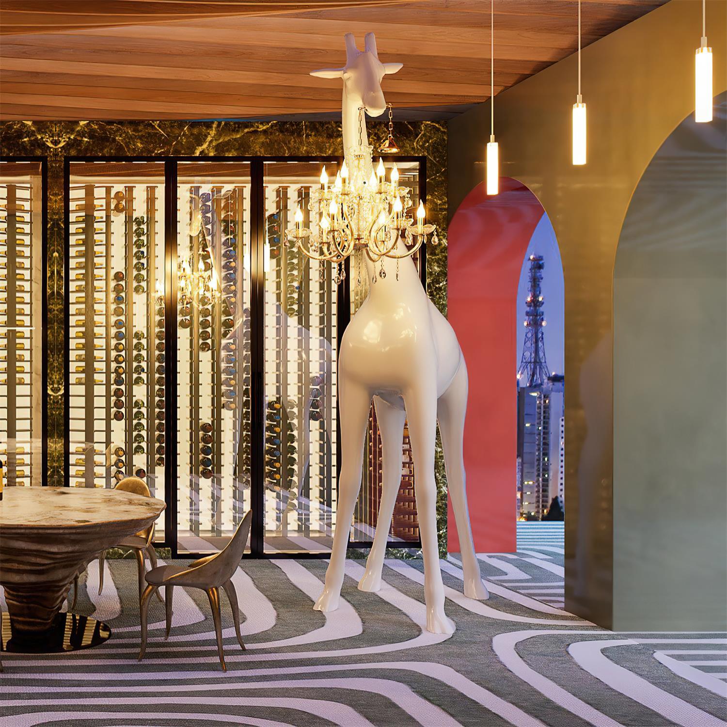 Giraffe Sculpture Floor Lamp - Blowlighting
