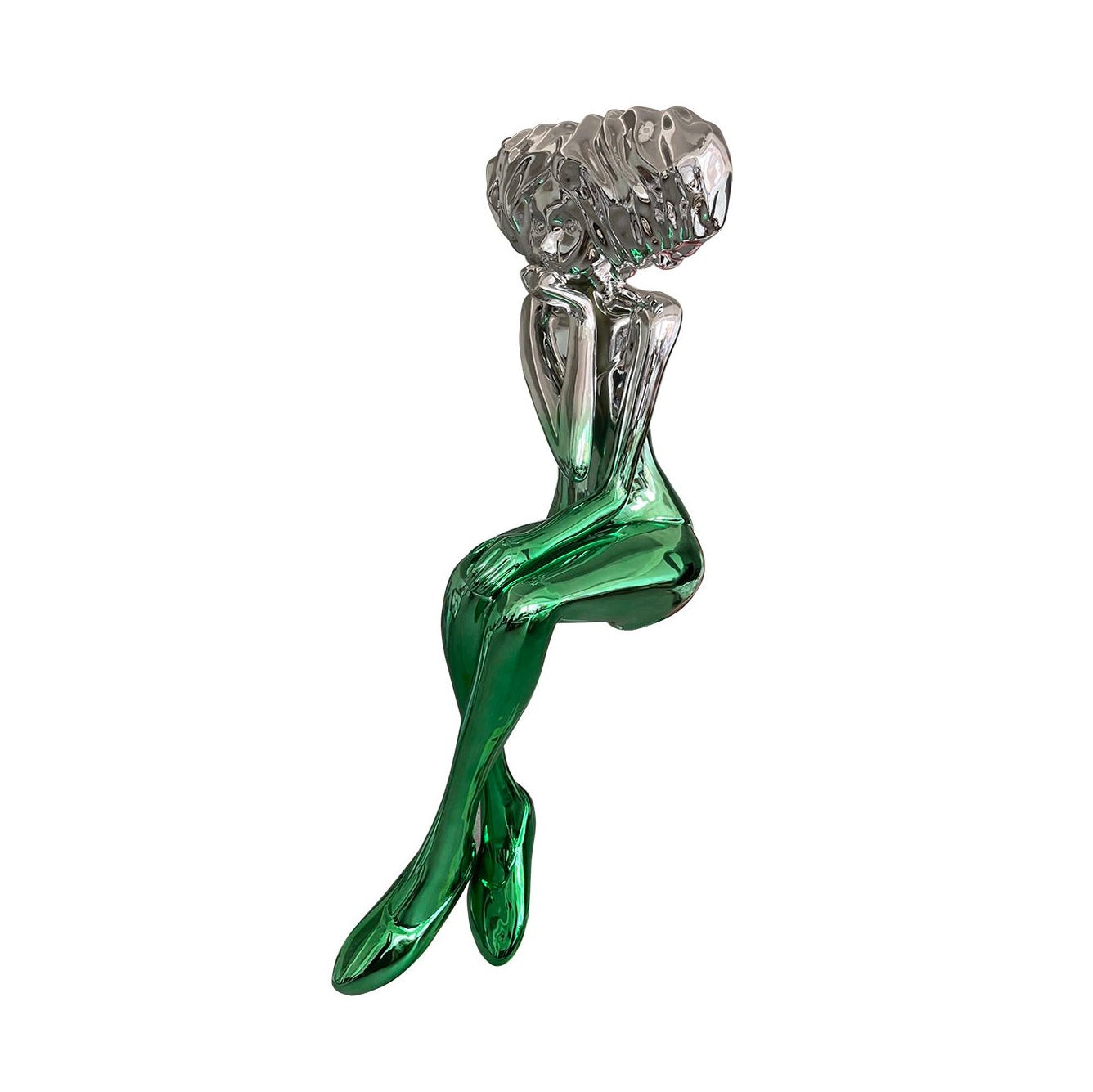 Girl Meditate Sculpture Ornaments - Blowlighting