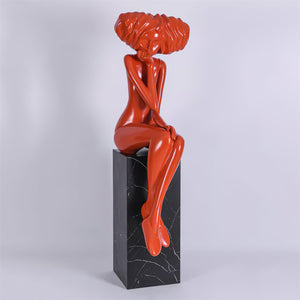 Girl Meditate Sculpture Ornaments - Blowlighting