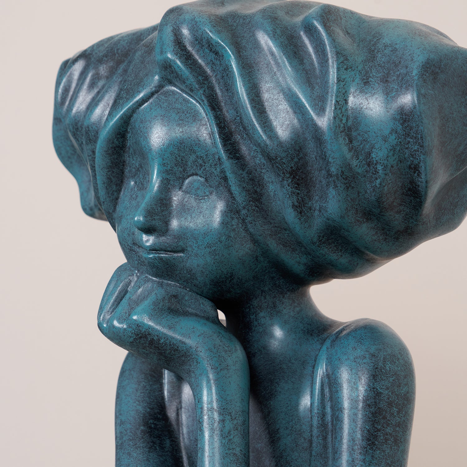 Girl Meditate Sculpture Ornaments - Blowlighting