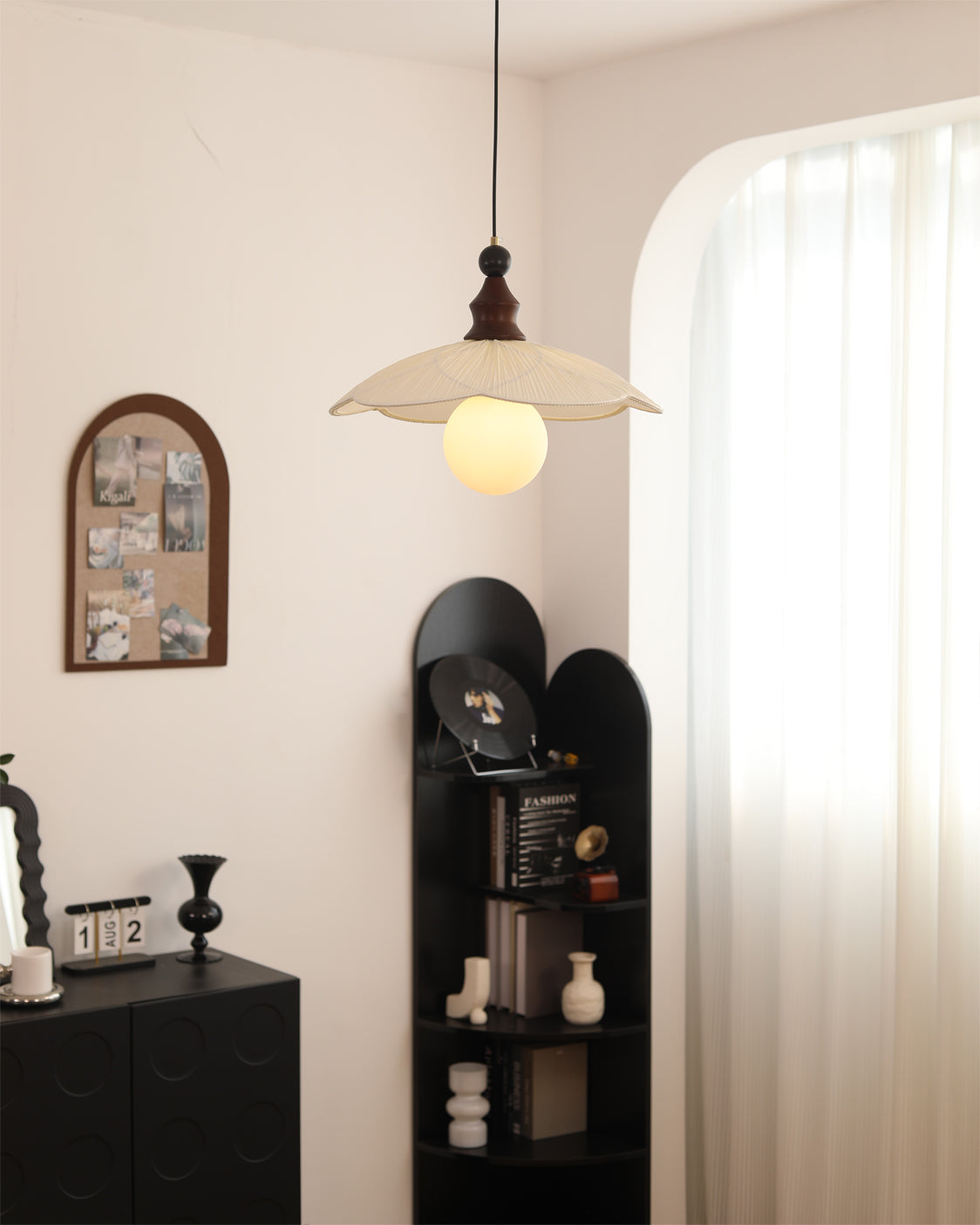 Giselle Oriental Fabric Pendant Light