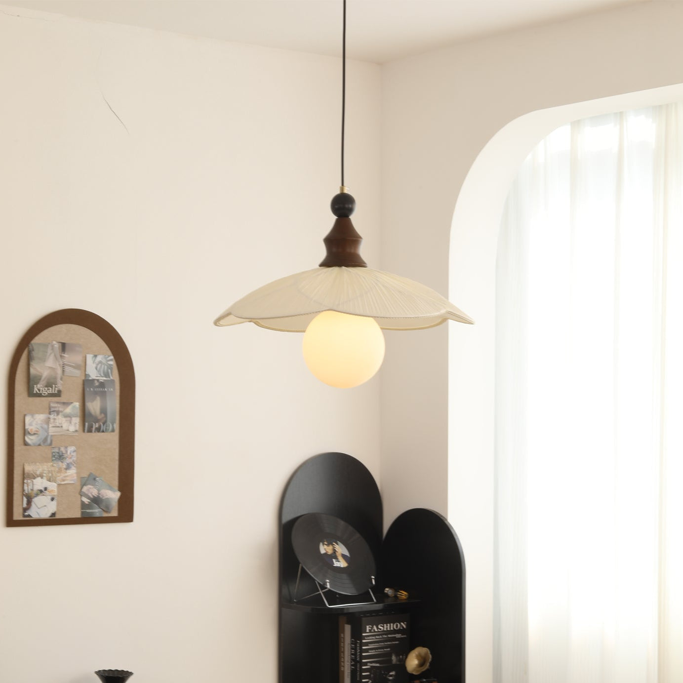 Giselle Oriental Fabric Pendant Light