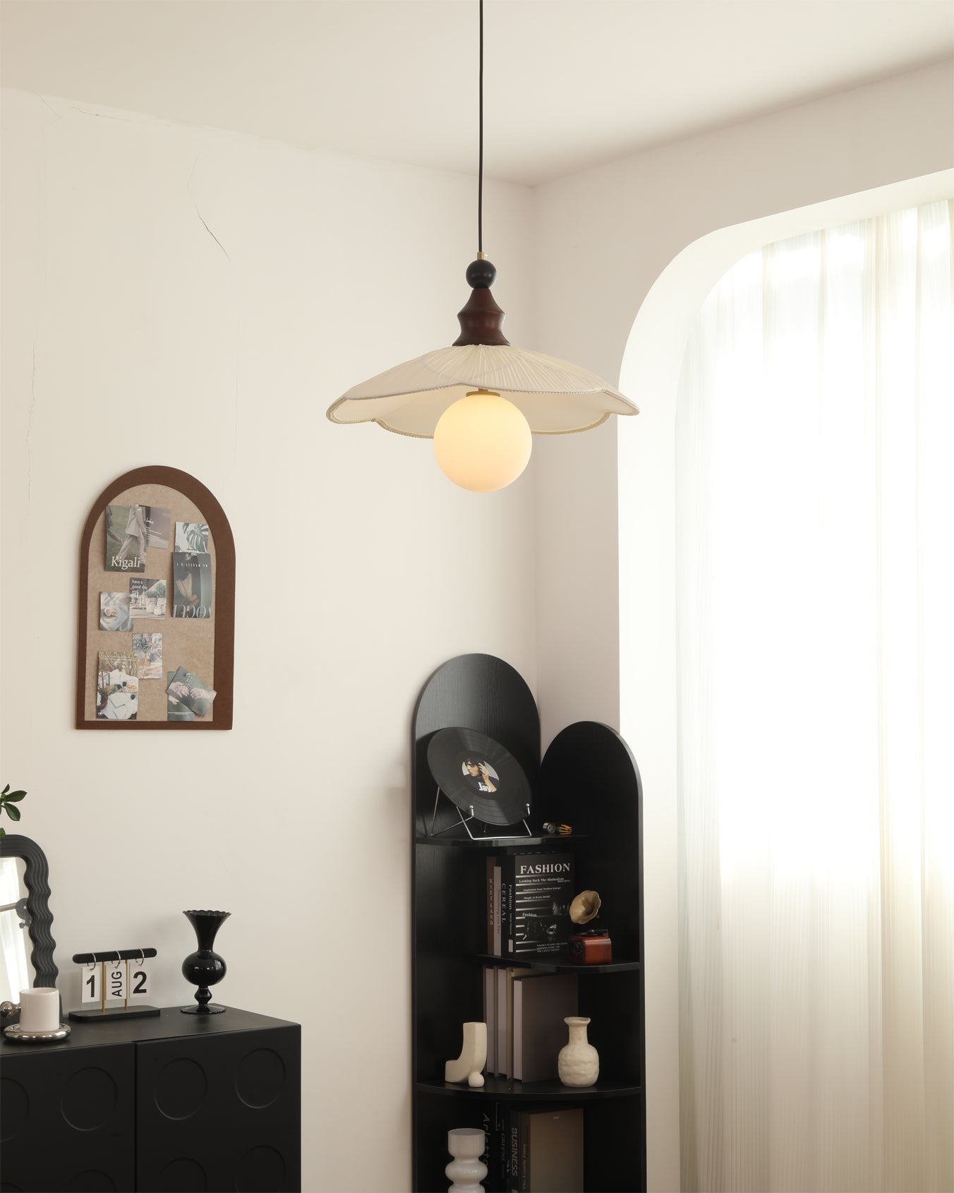 Giselle Oriental Fabric Pendant Light
