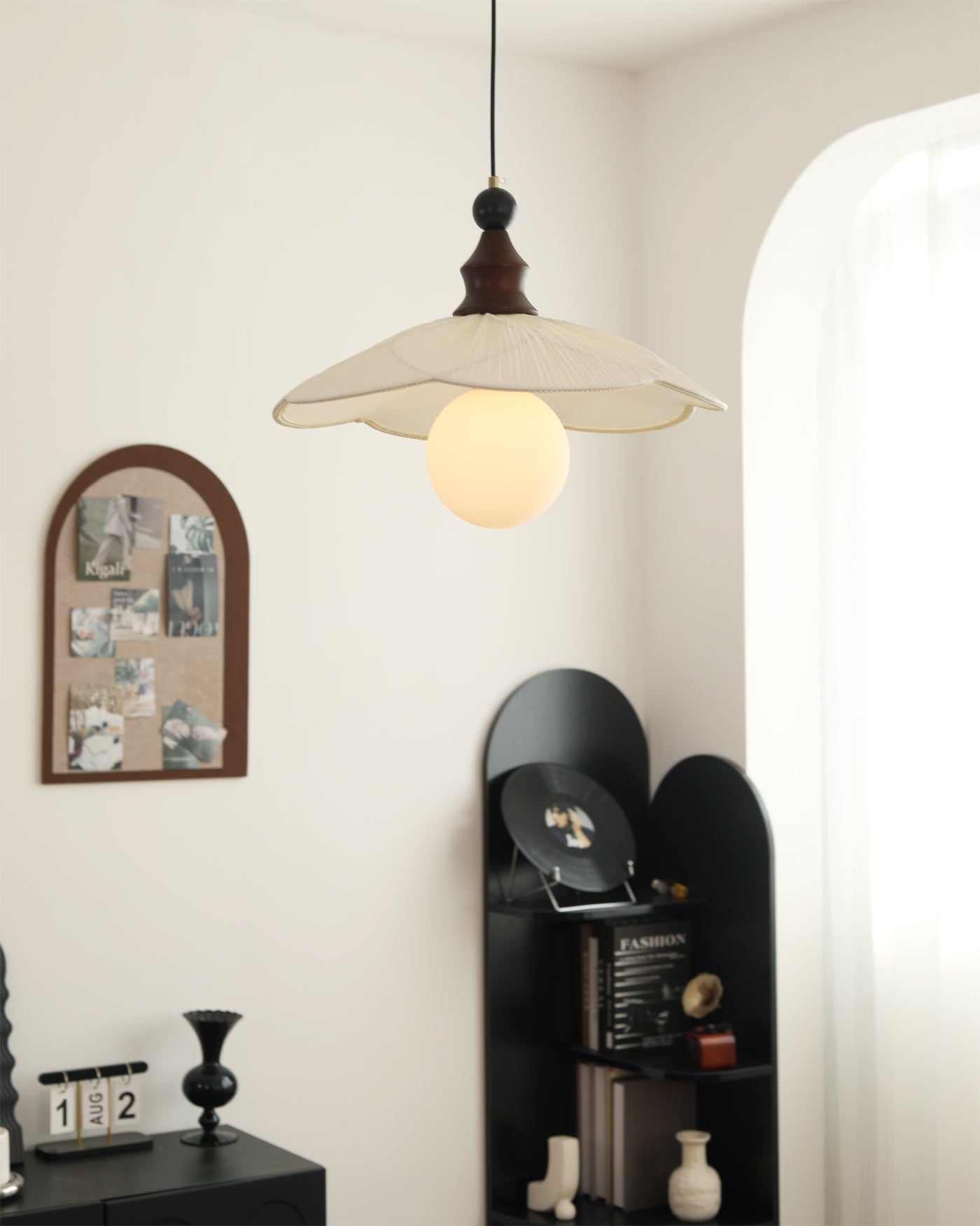 Giselle Oriental Fabric Pendant Light