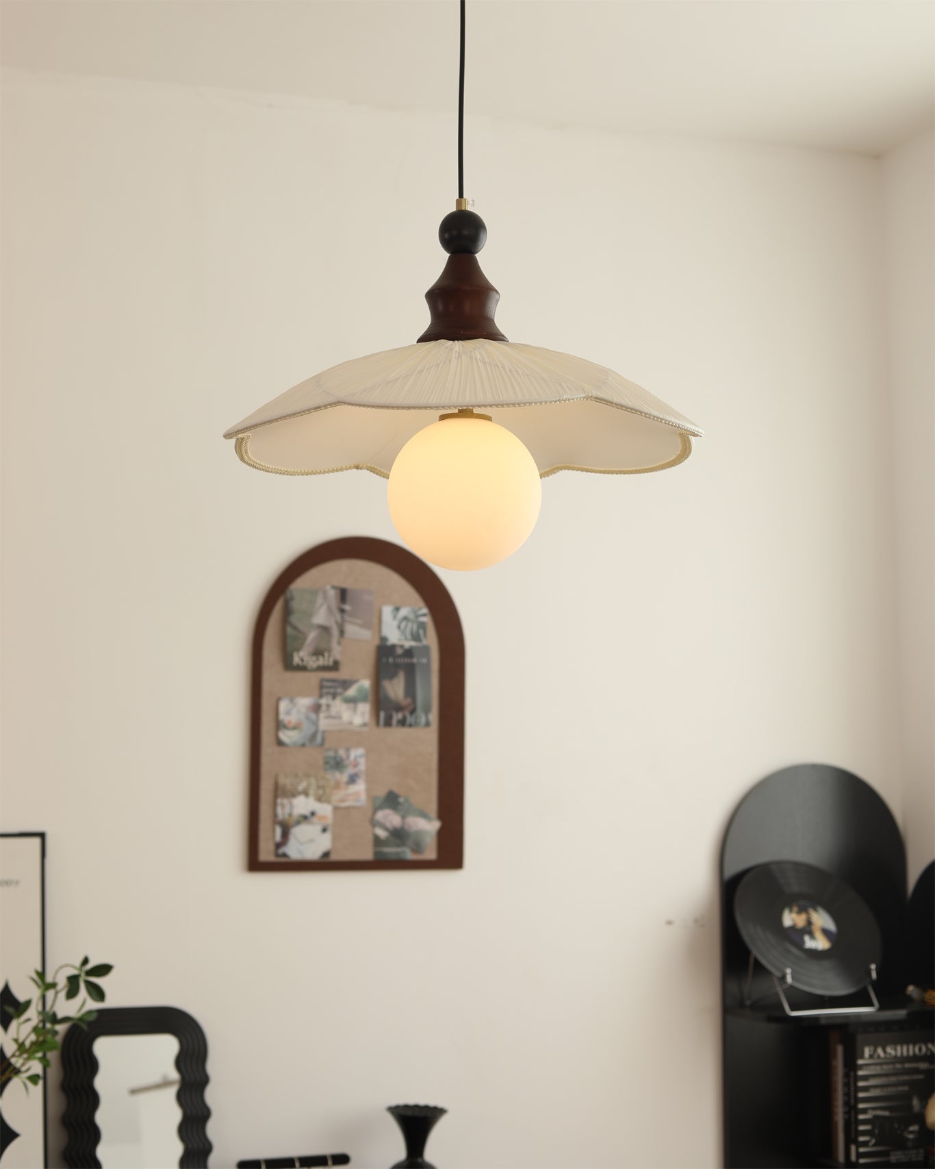 Giselle Oriental Fabric Pendant Light
