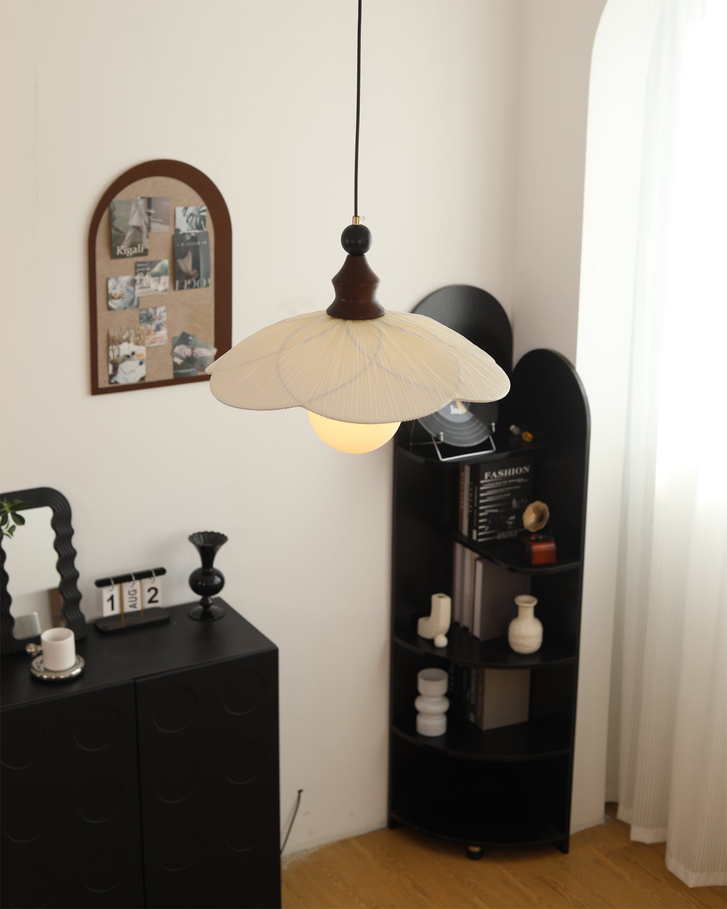 Giselle Oriental Fabric Pendant Light