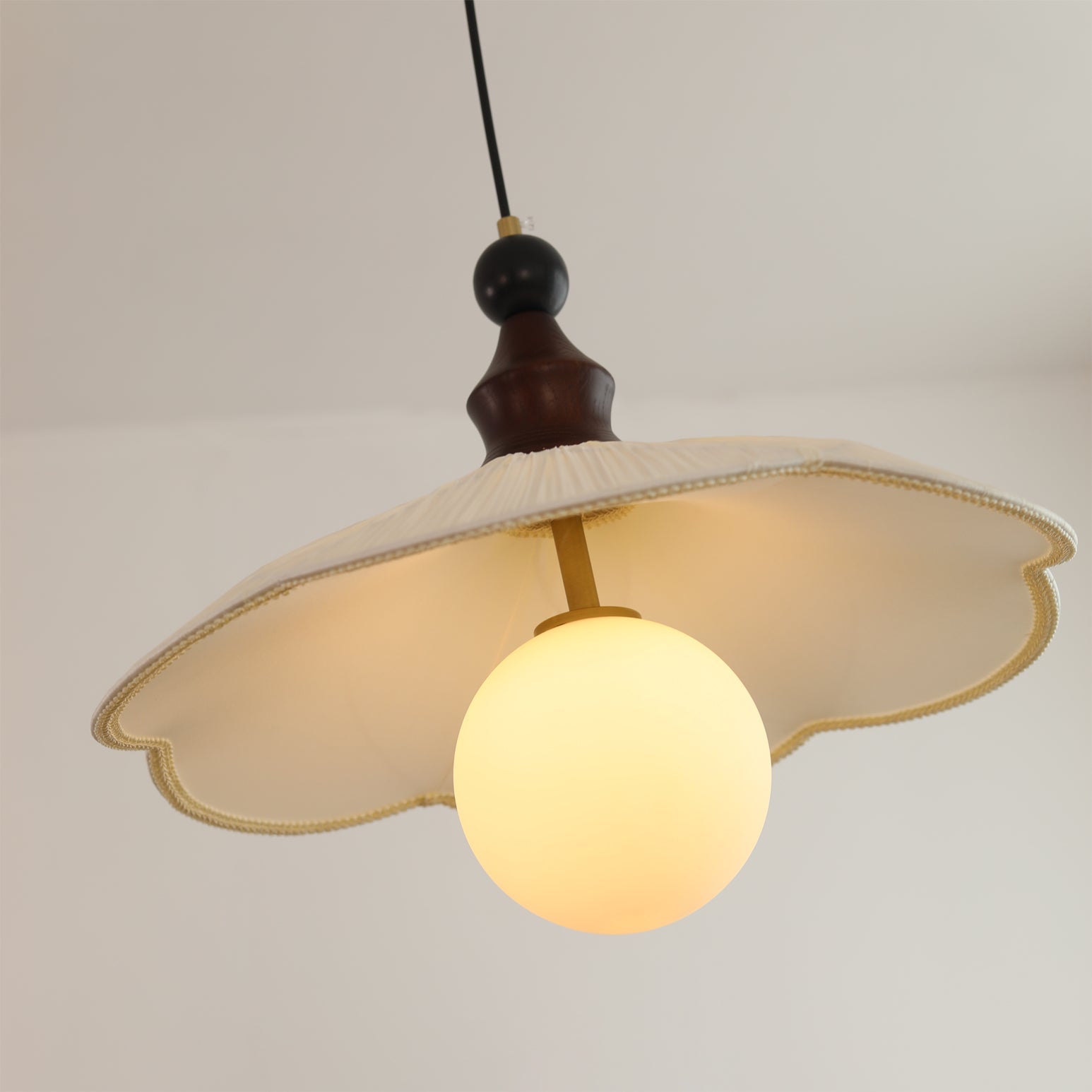Giselle Oriental Fabric Pendant Light