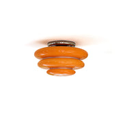 Gispen Orange Modern Glass Ceiling Light