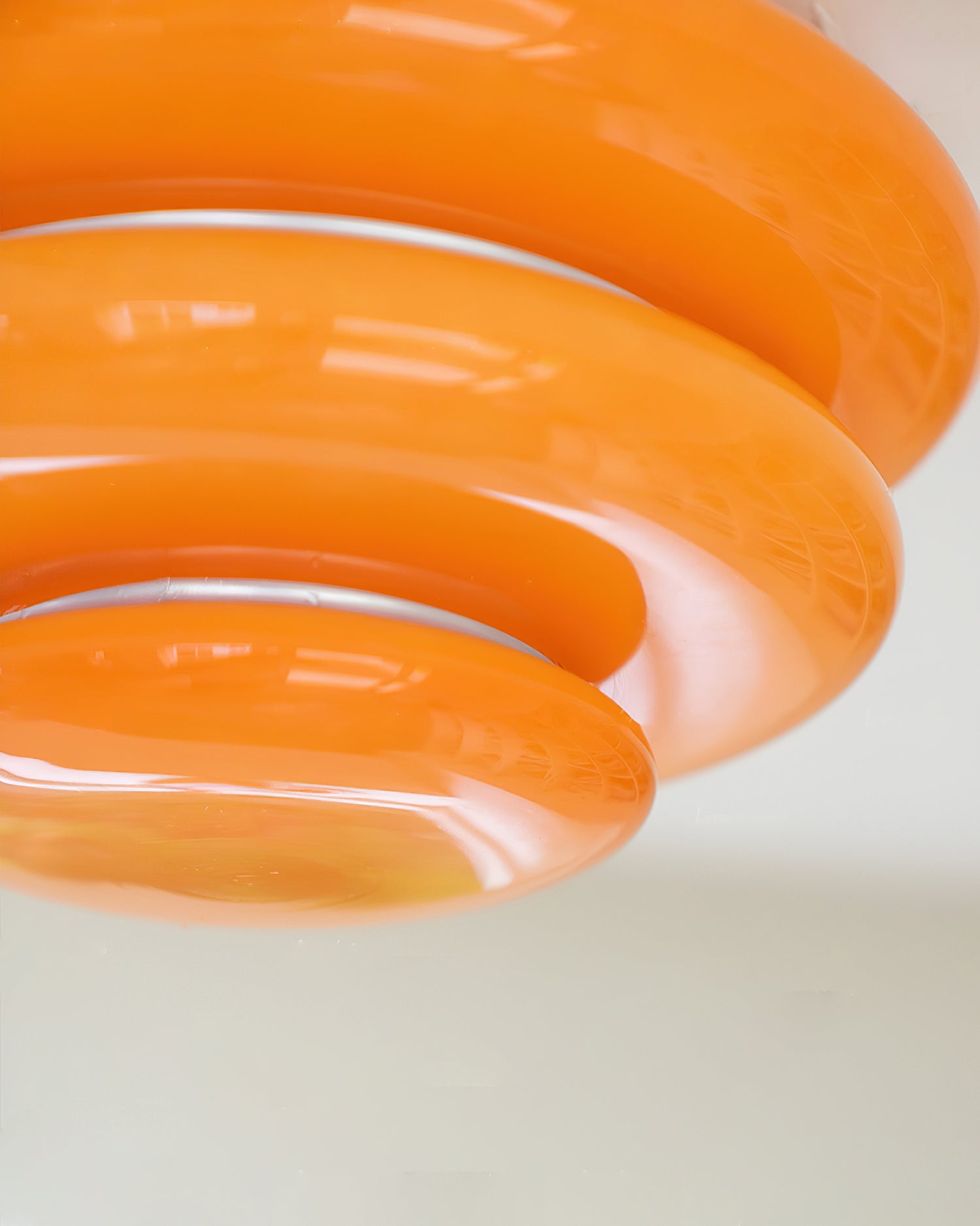 Gispen Orange Modern Glass Ceiling Light