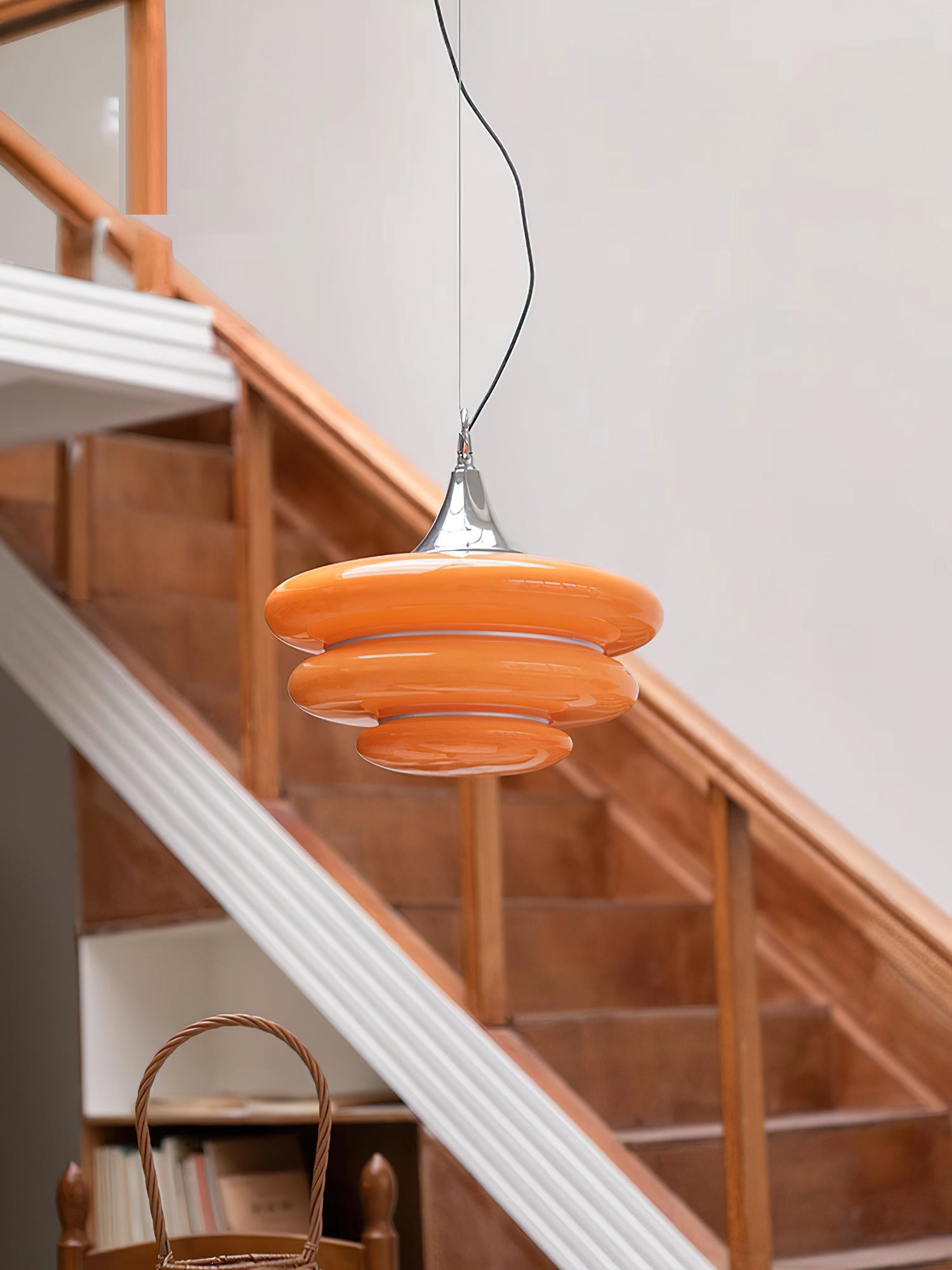 Gispen Orange Modern Glass Pendant Light