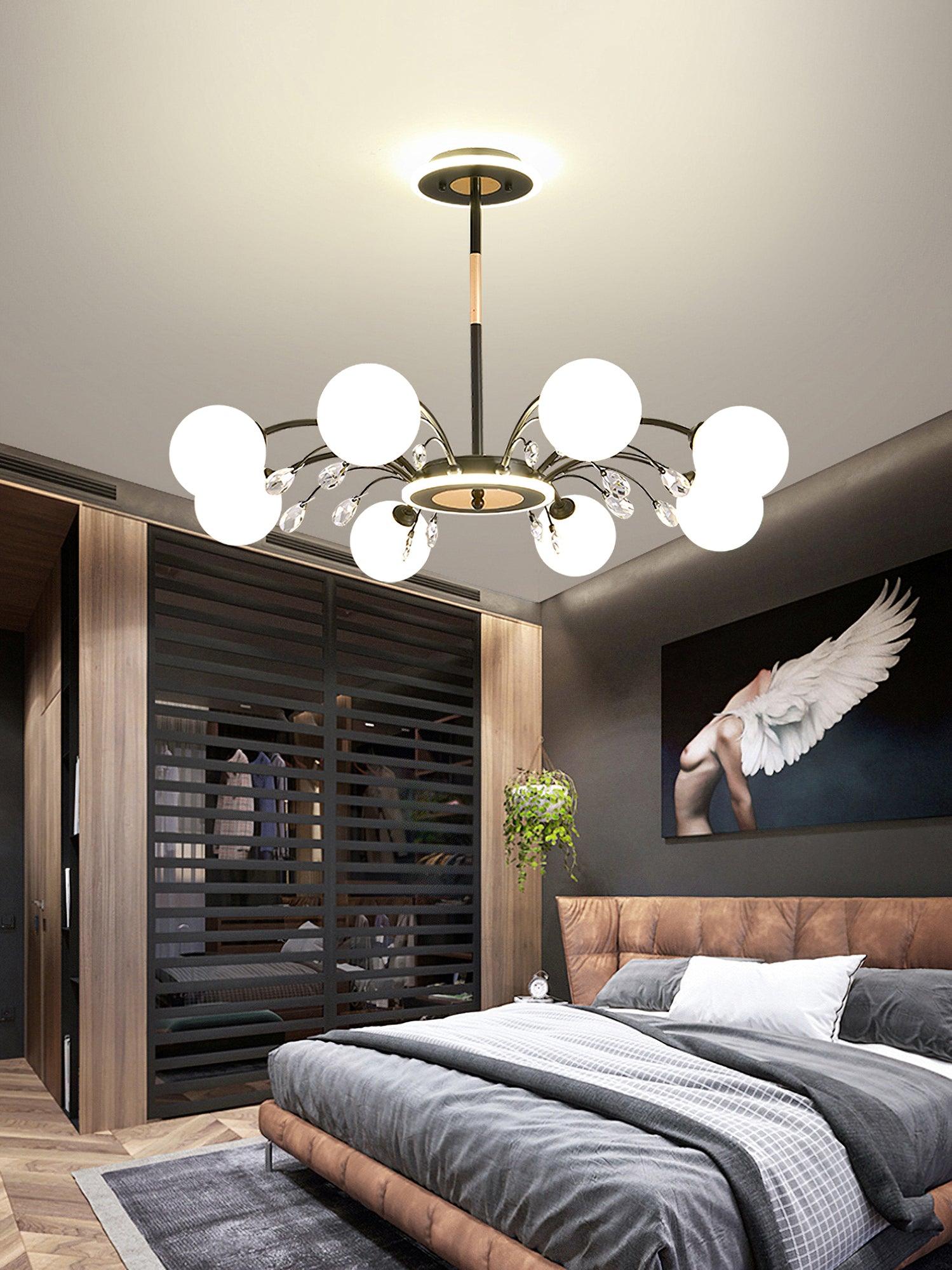 Glamorous Glass Raindrop Chandeliers - Blowlighting