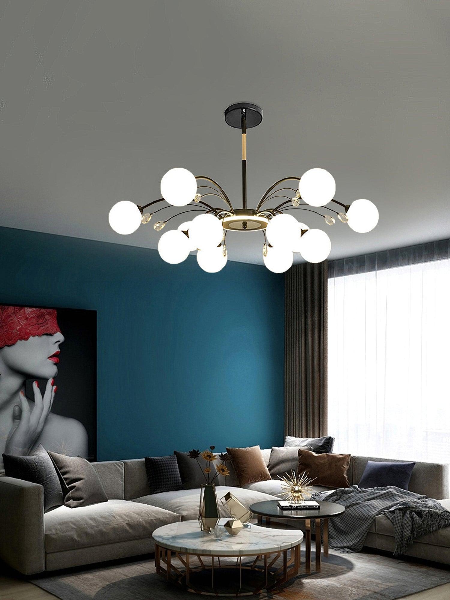 Glamorous Glass Raindrop Chandeliers - Blowlighting