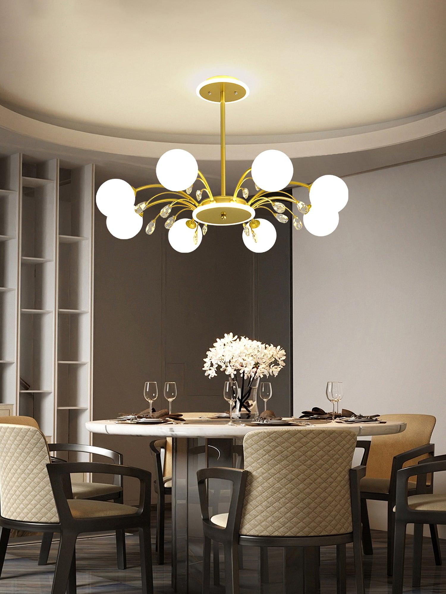 Glamorous Glass Raindrop Chandeliers - Blowlighting