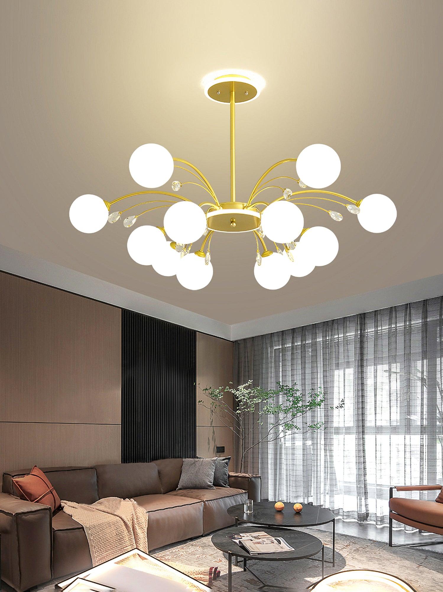 Glamorous Glass Raindrop Chandeliers - Blowlighting