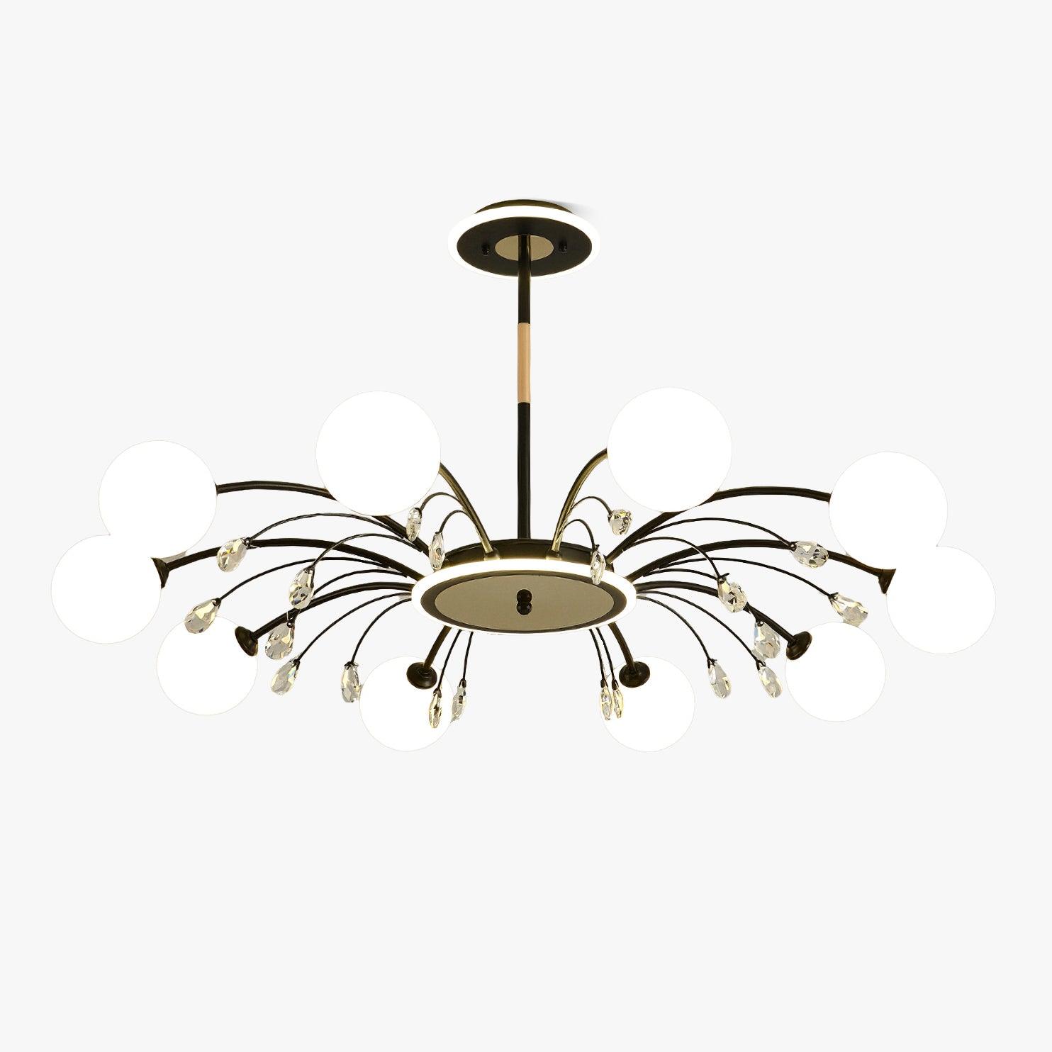 Glamorous Glass Raindrop Chandeliers - Blowlighting