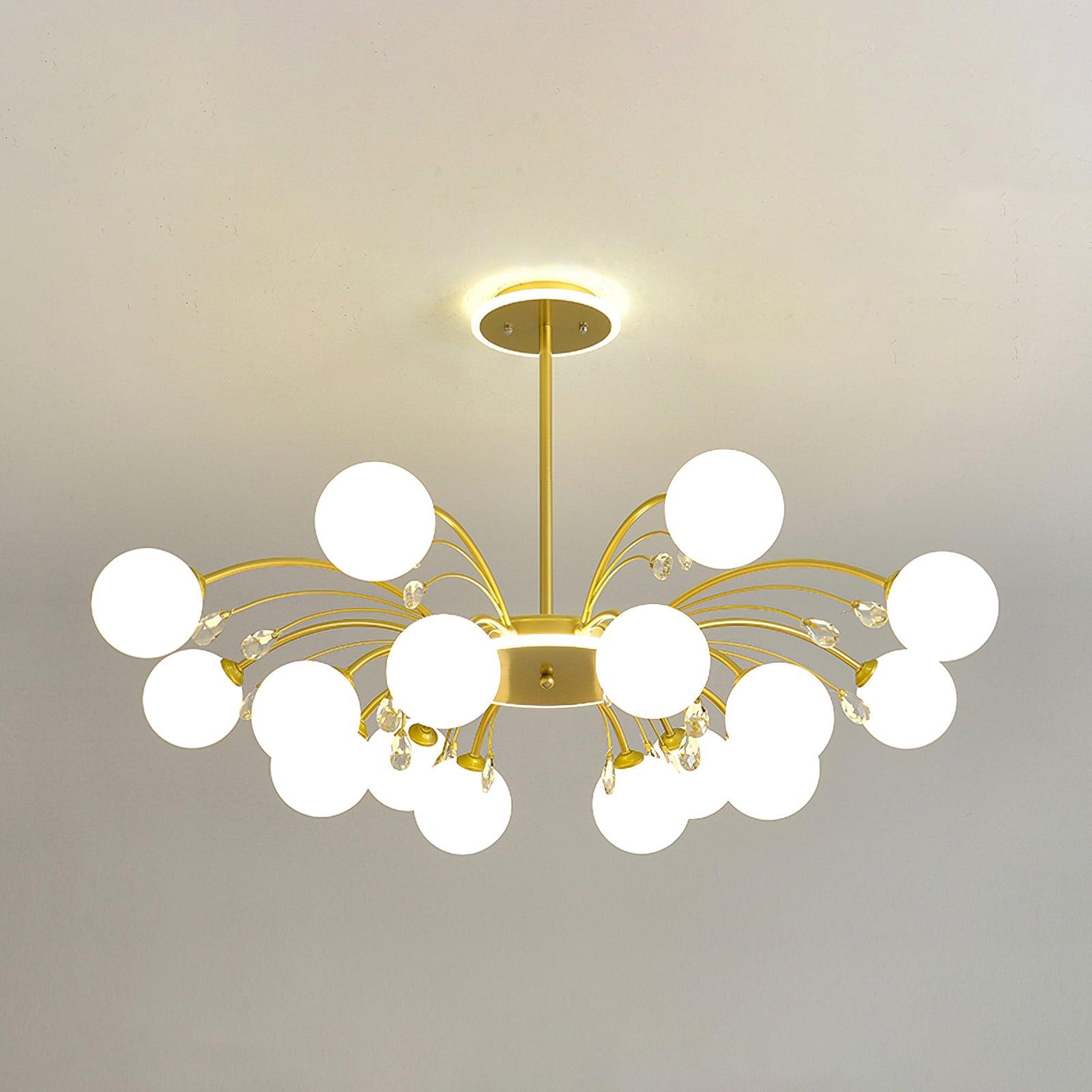 Glamorous Glass Raindrop Chandeliers - Blowlighting
