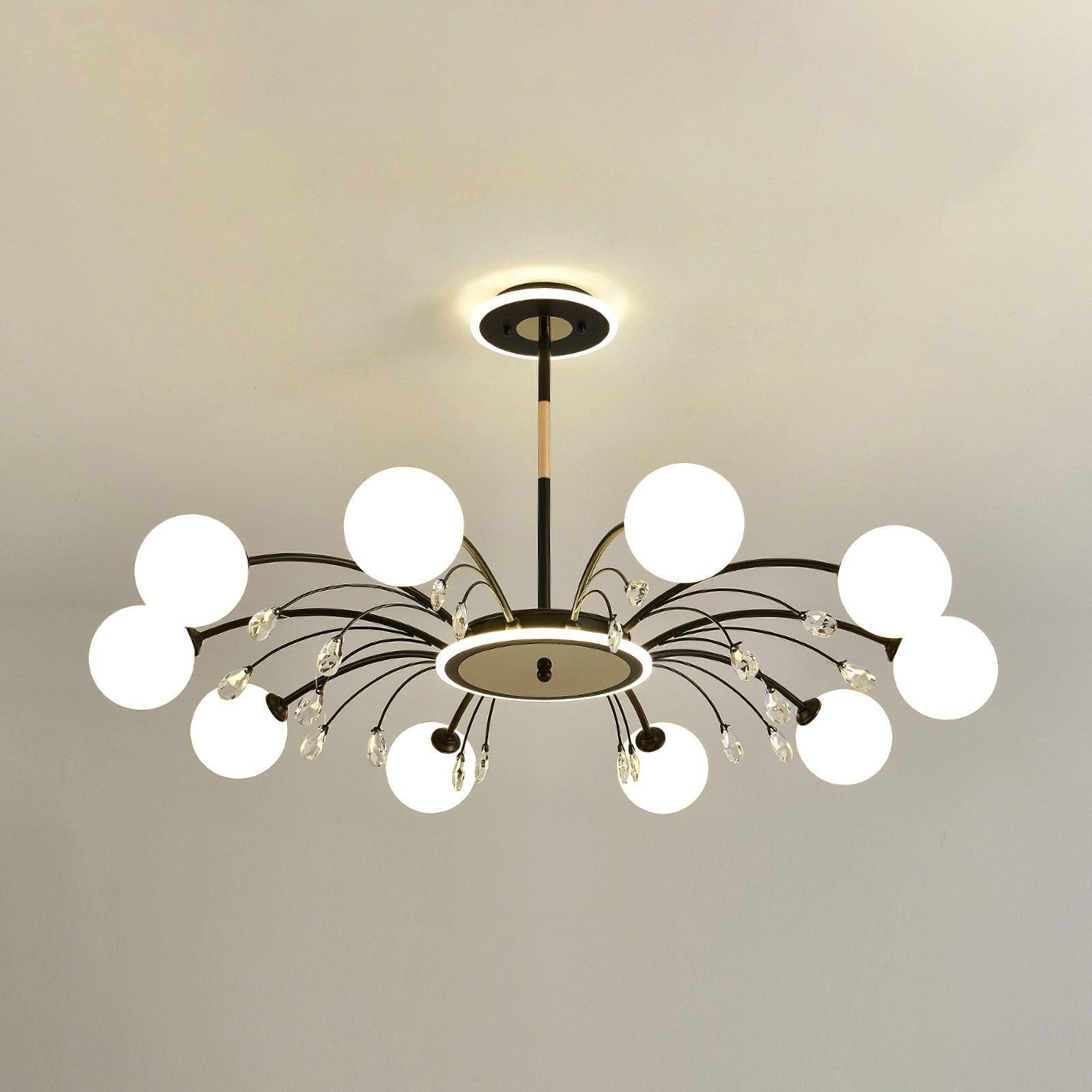 Glamorous Glass Raindrop Chandeliers - Blowlighting