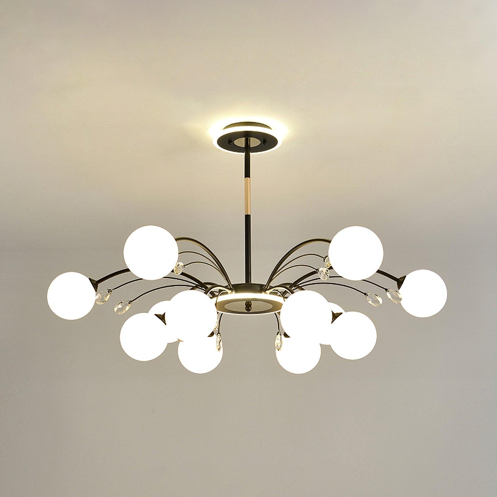 Glamorous Glass Raindrop Chandeliers - Blowlighting
