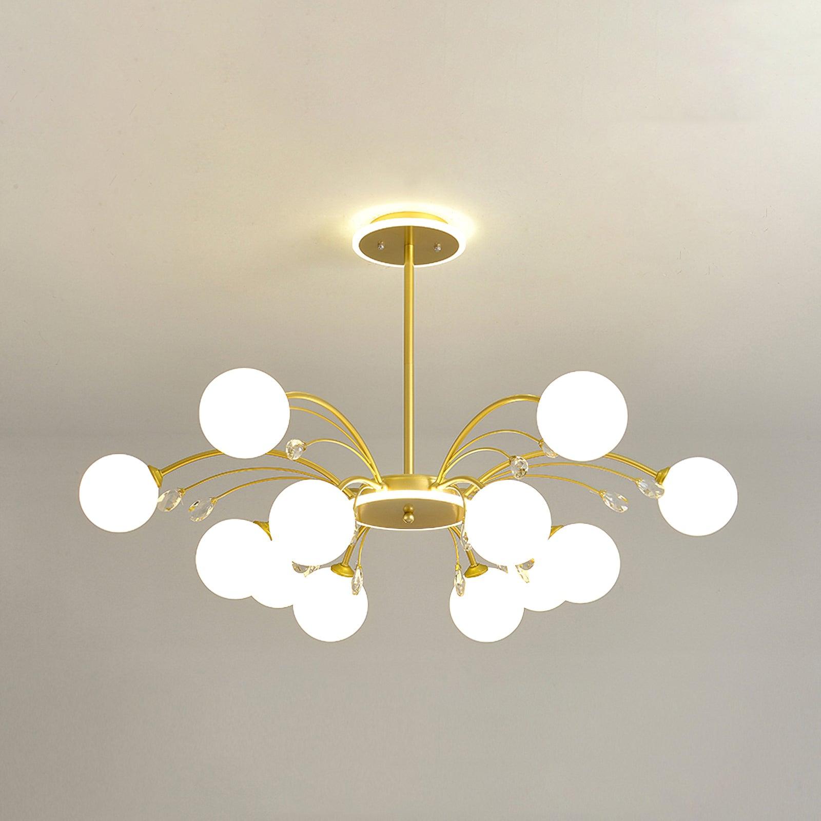 Glamorous Glass Raindrop Chandeliers - Blowlighting