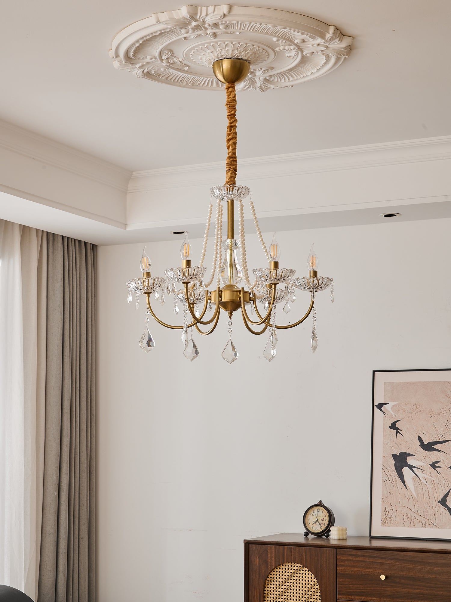 Glamour Pearl Chandelier - Blowlighting