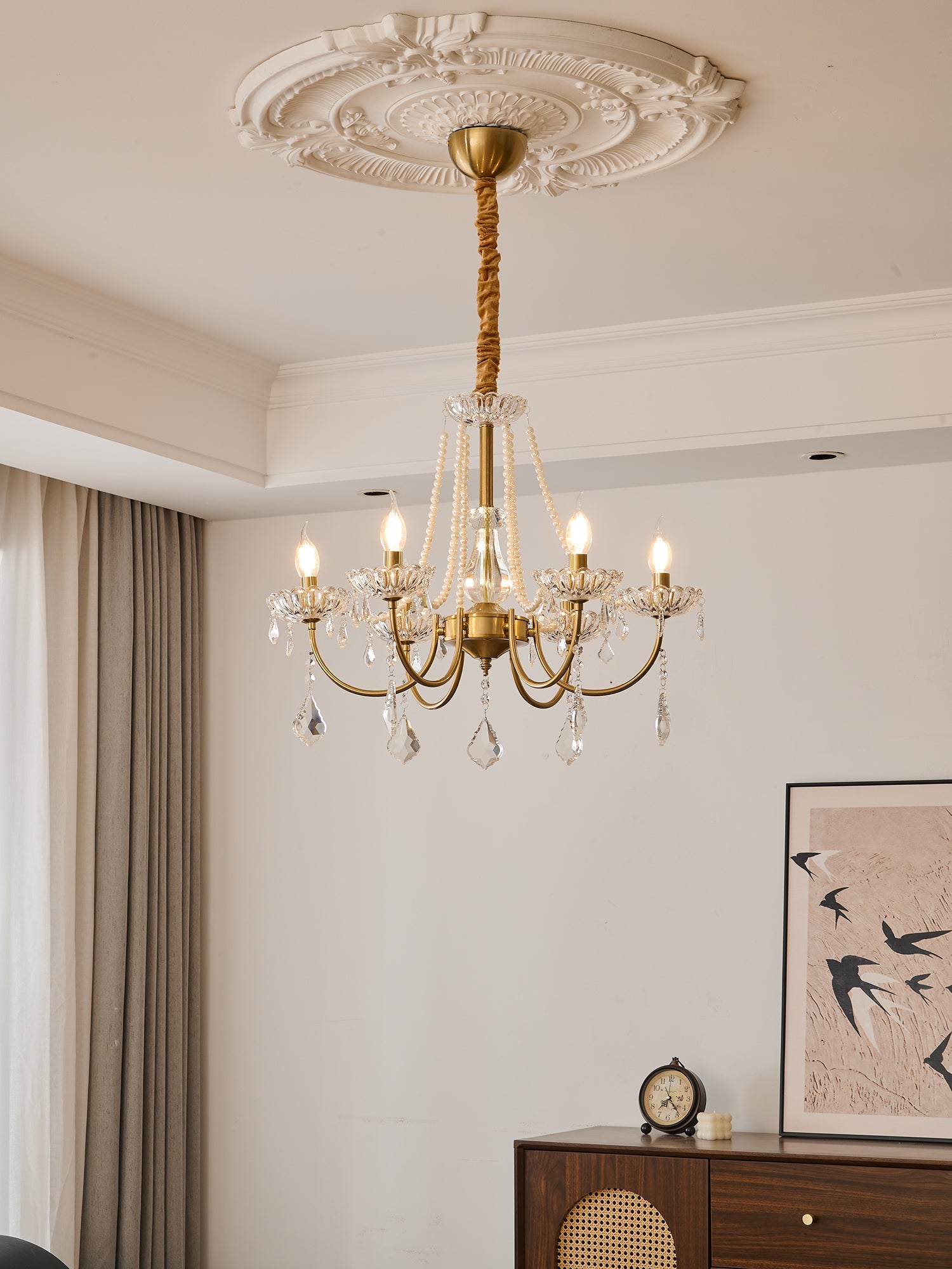 Glamour Pearl Chandelier - Blowlighting