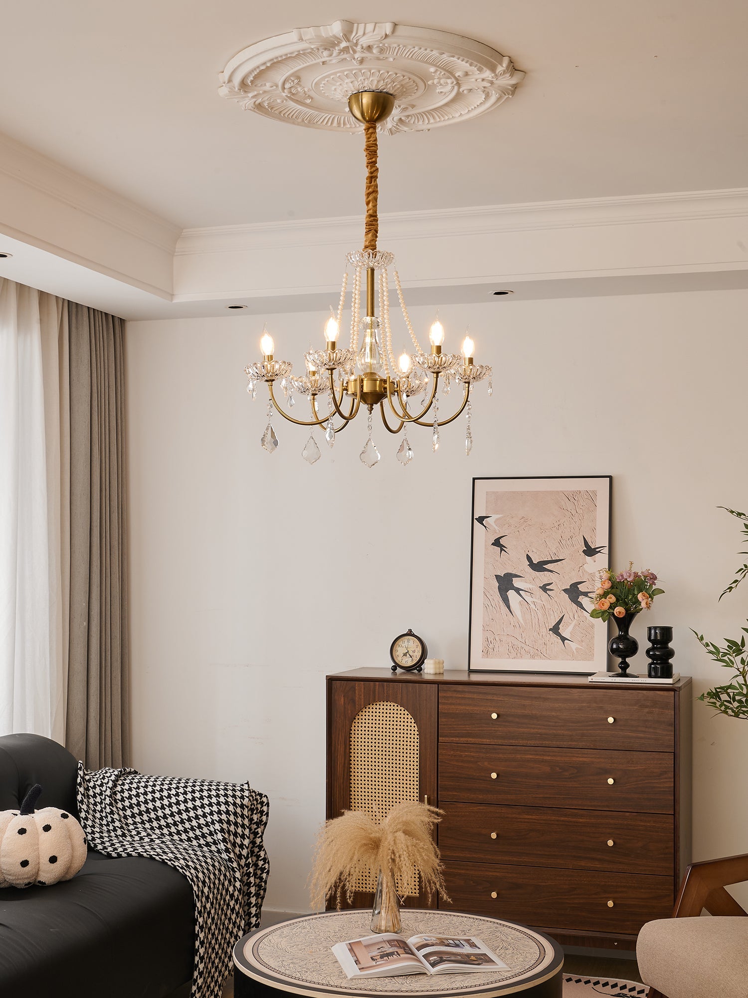 Glamour Pearl Chandelier - Blowlighting