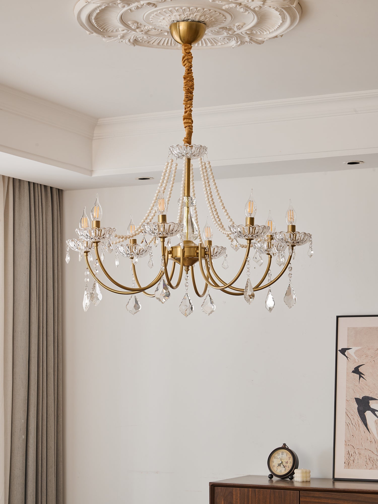 Glamour Pearl Chandelier - Blowlighting