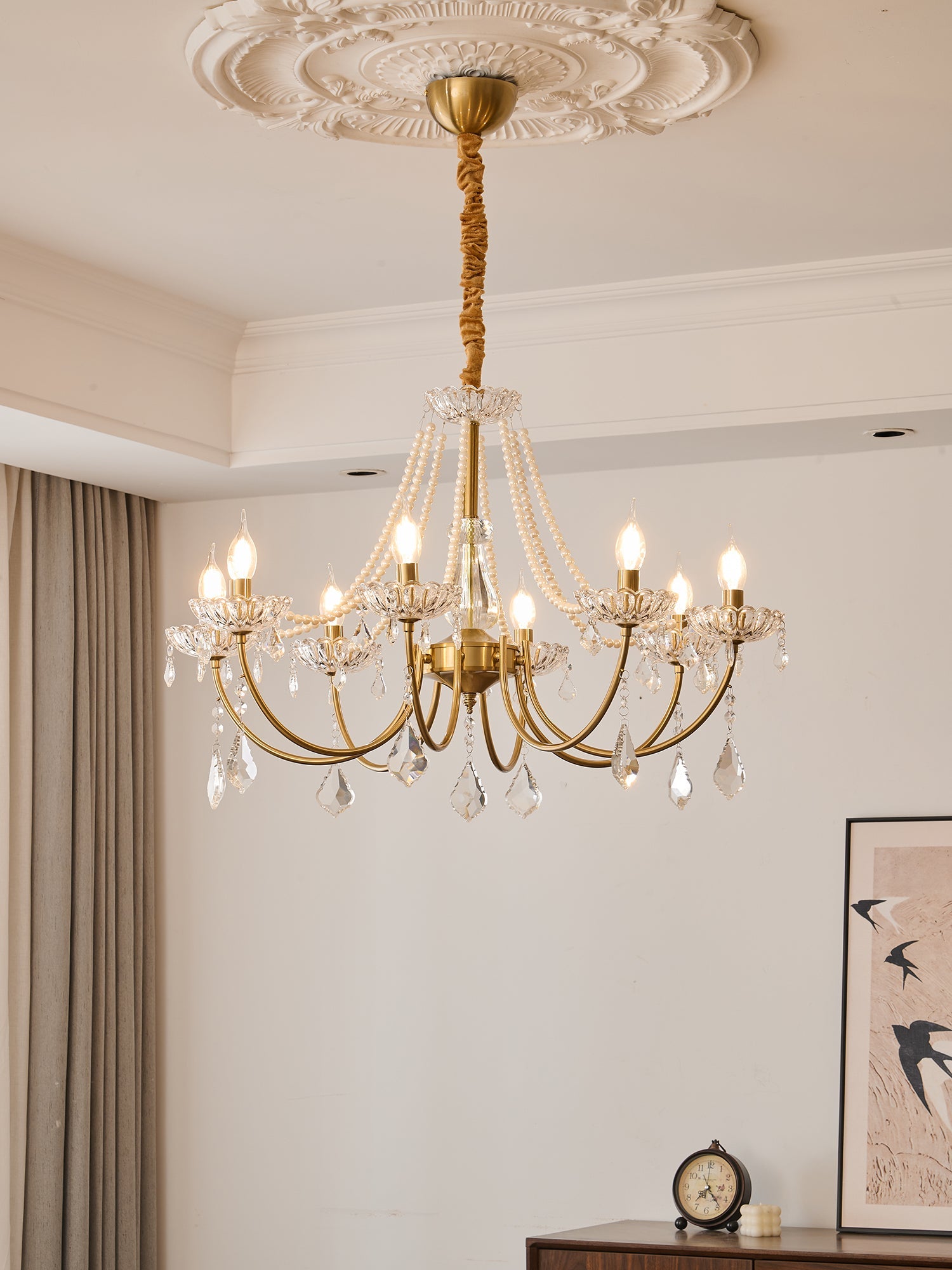 Glamour Pearl Chandelier - Blowlighting