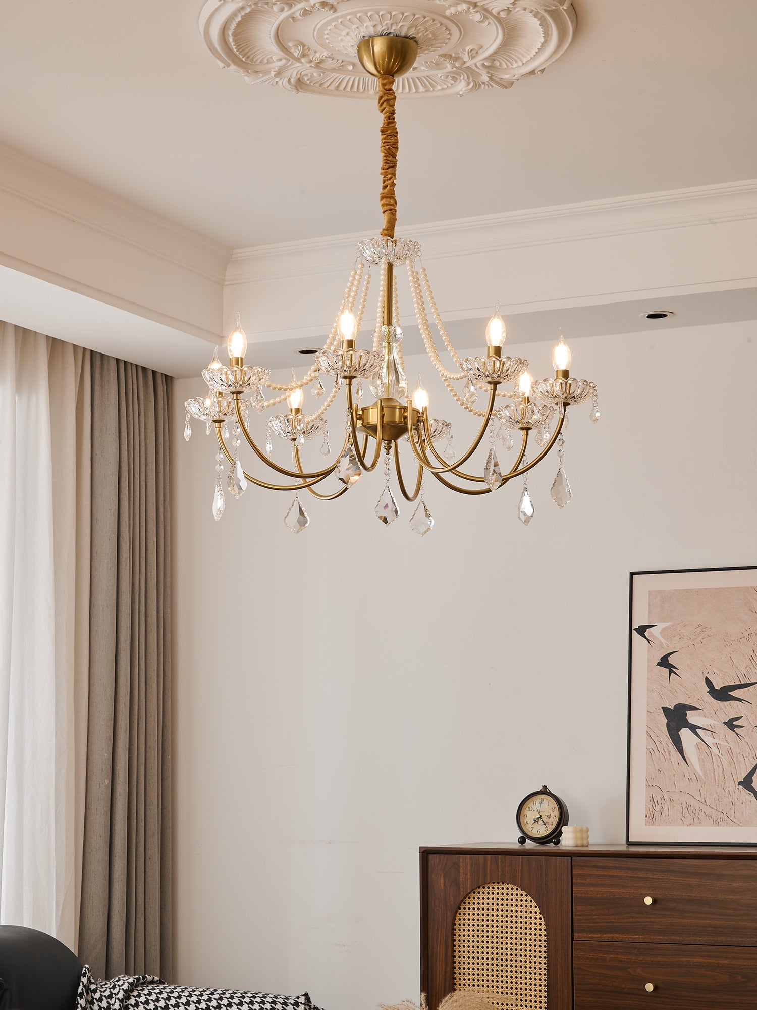 Glamour Pearl Chandelier - Blowlighting