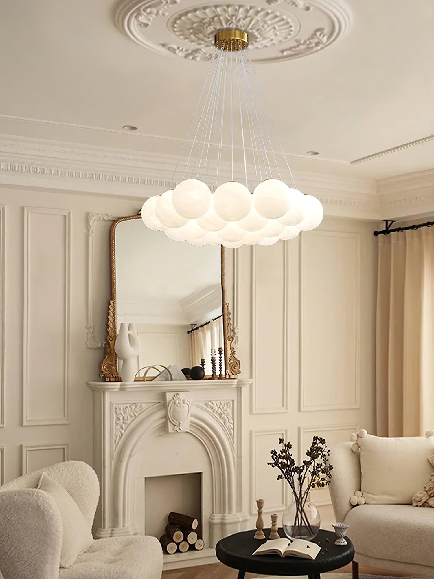 Glass Cluster Chandelier - Blowlighting