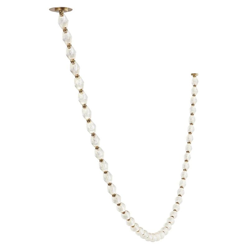 Pearlene Beaded Metal Chandelier - Blowlighting