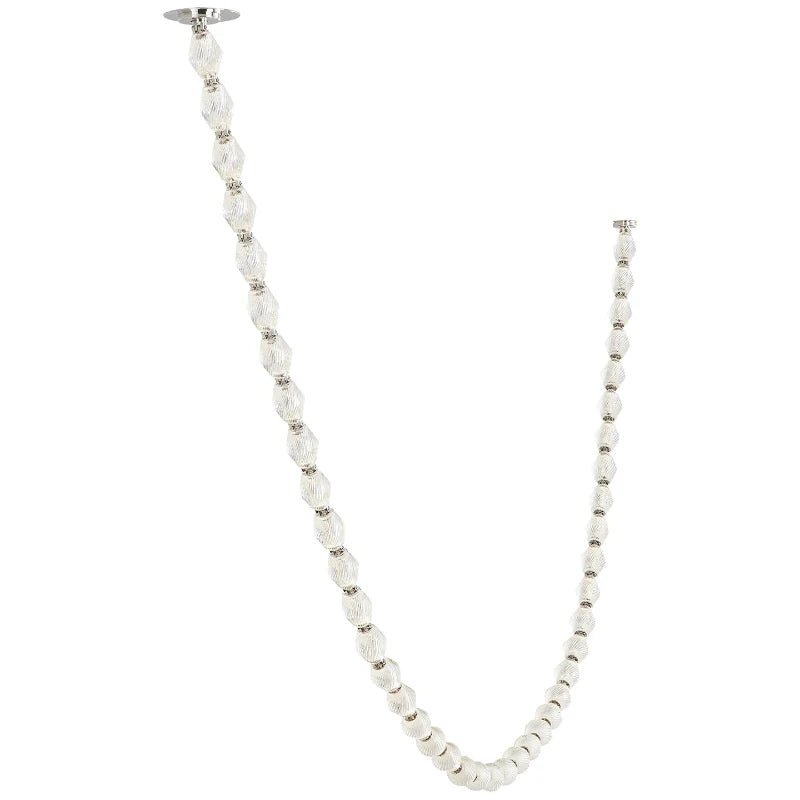 Pearlene Beaded Metal Chandelier - Blowlighting