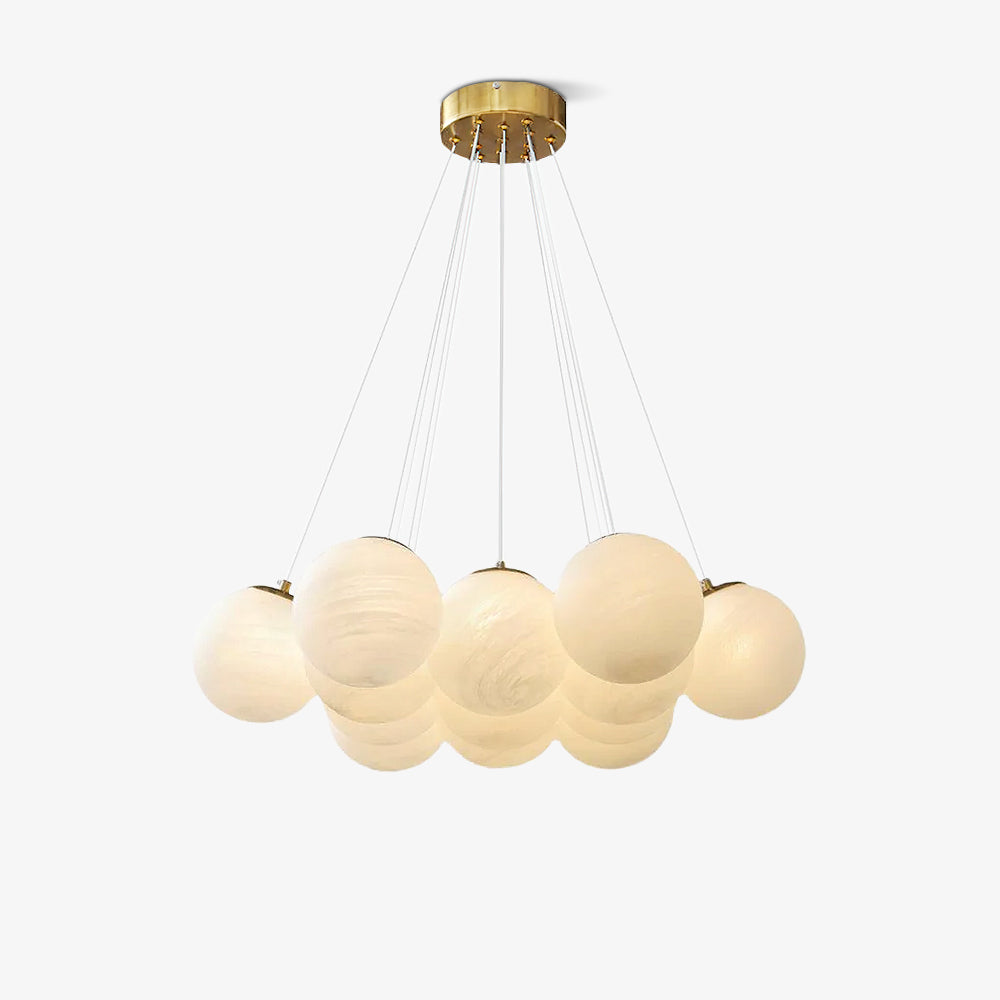 Glass Cluster Chandelier - Blowlighting