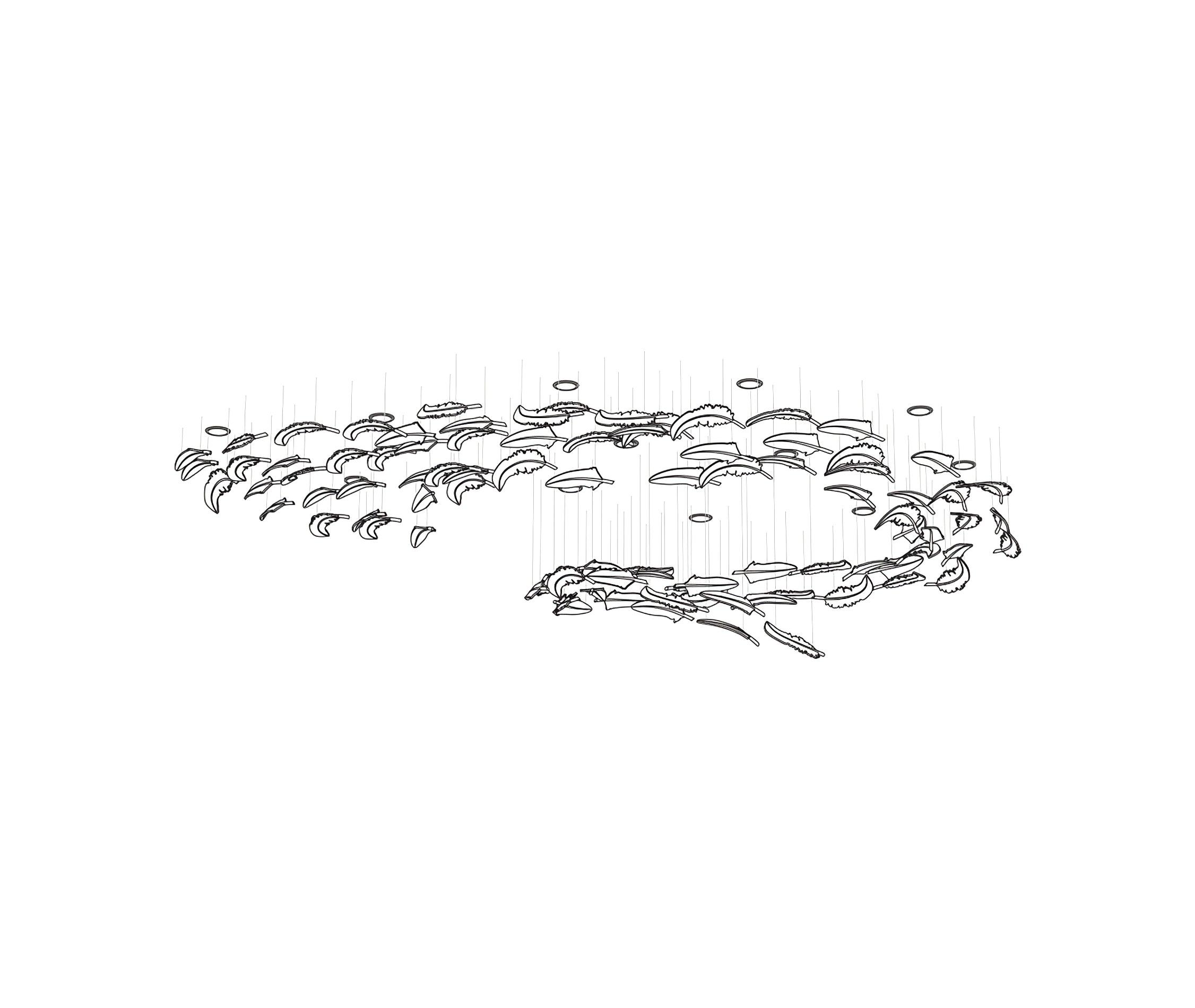 Aetherial Glass Leaf Chandelier - Blowlighting