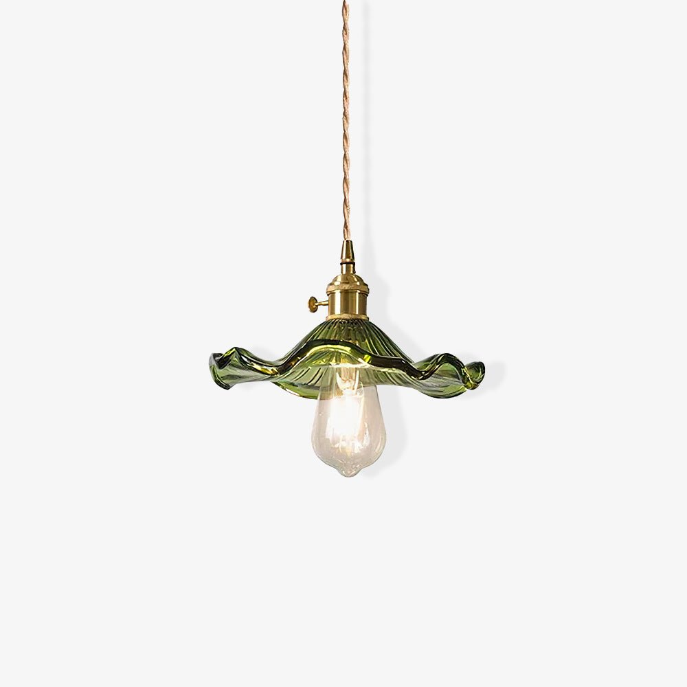 Glass Hibiscus Flower Pendant Light - Blowlighting
