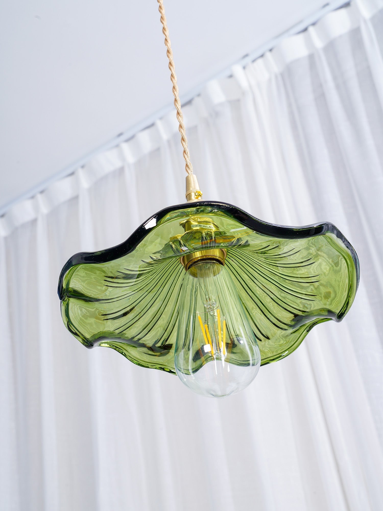 Glass Hibiscus Flower Swag Light - Blowlighting