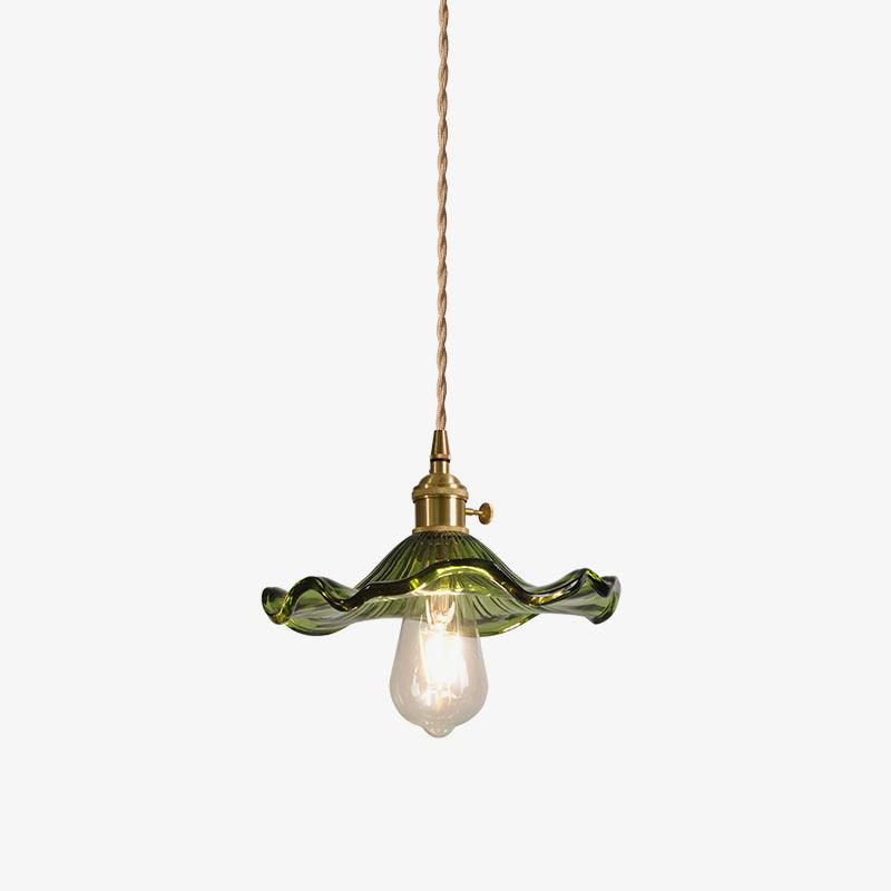 Glass Hibiscus Flower Swag Light - Blowlighting