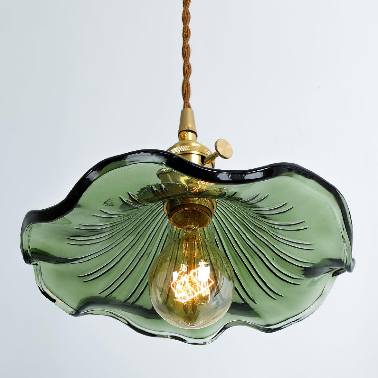 Glass Hibiscus Flower Swag Light - Blowlighting