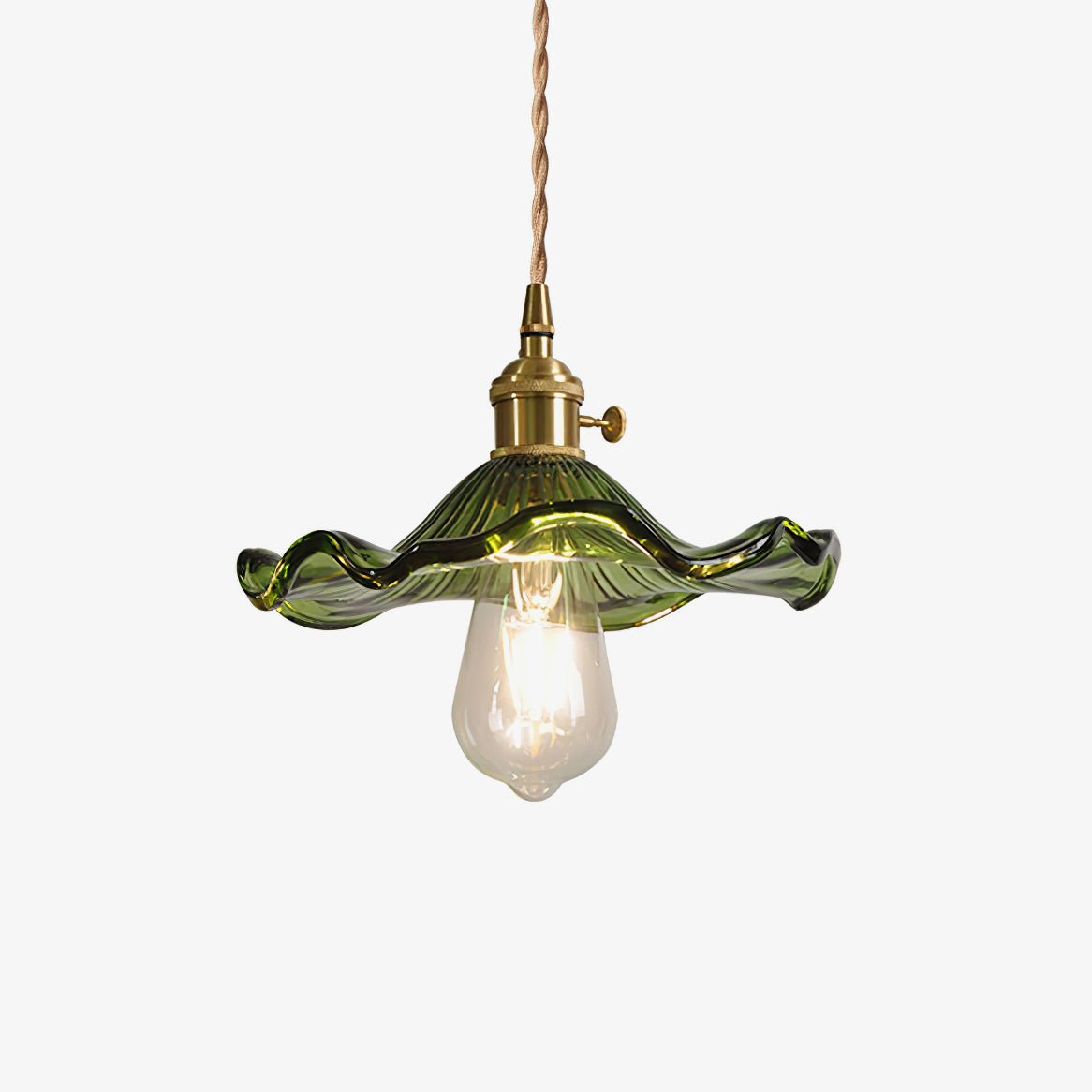 Glass Hibiscus Flower Pendant Light - Blowlighting