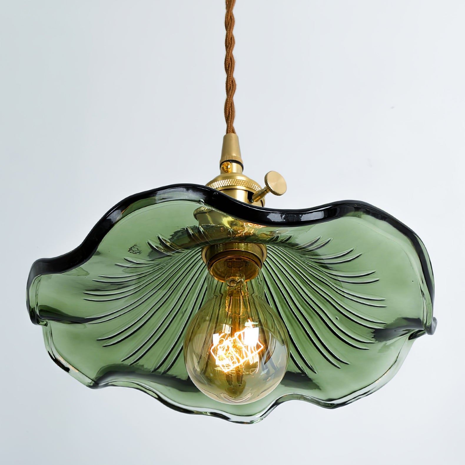 Glass Hibiscus Flower Swag Light - Blowlighting
