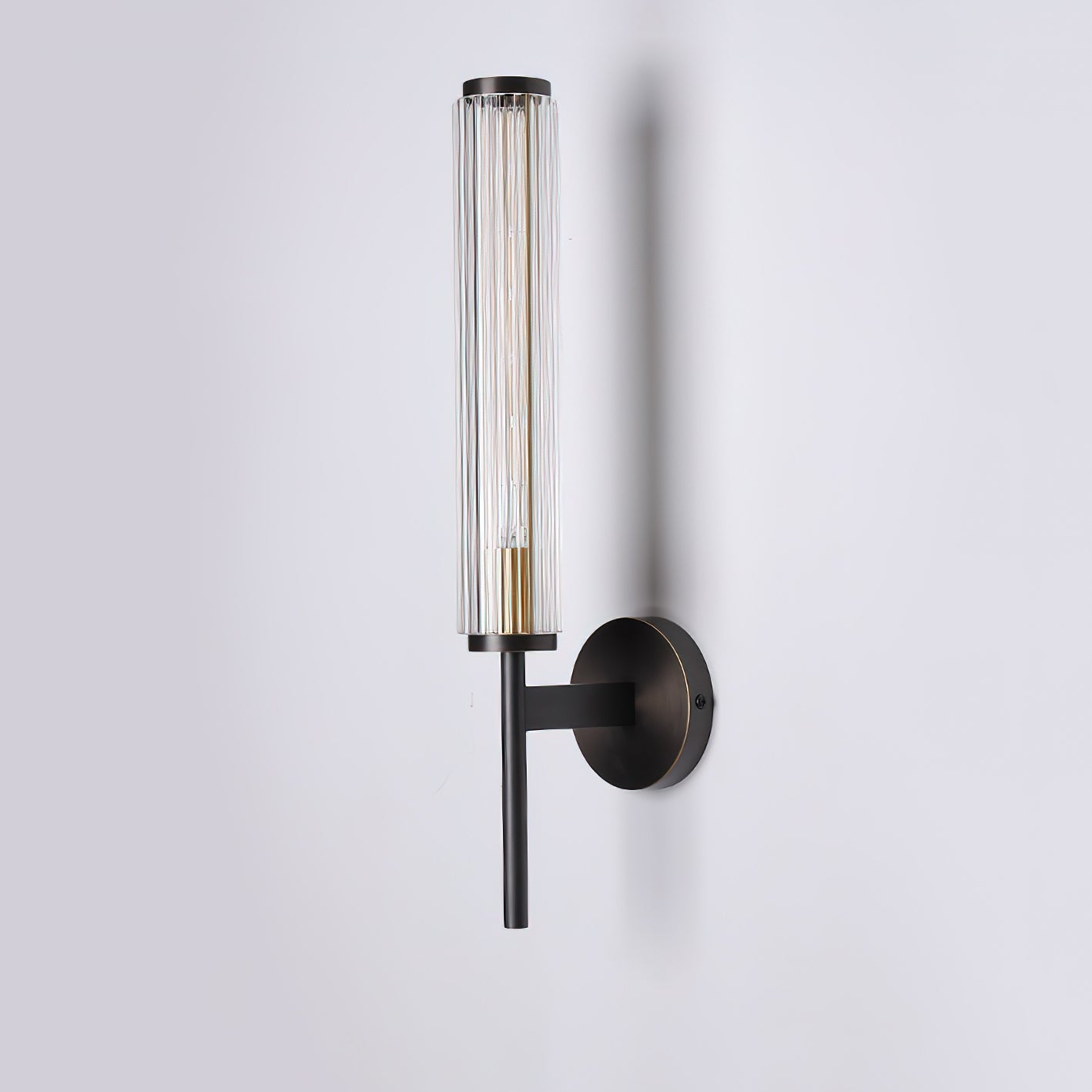 Glass Linear Brass Wall Light - Blowlighting