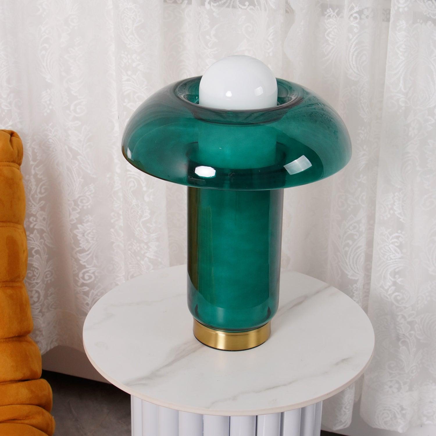 Glass Mushroom Table Lamp - Blowlighting
