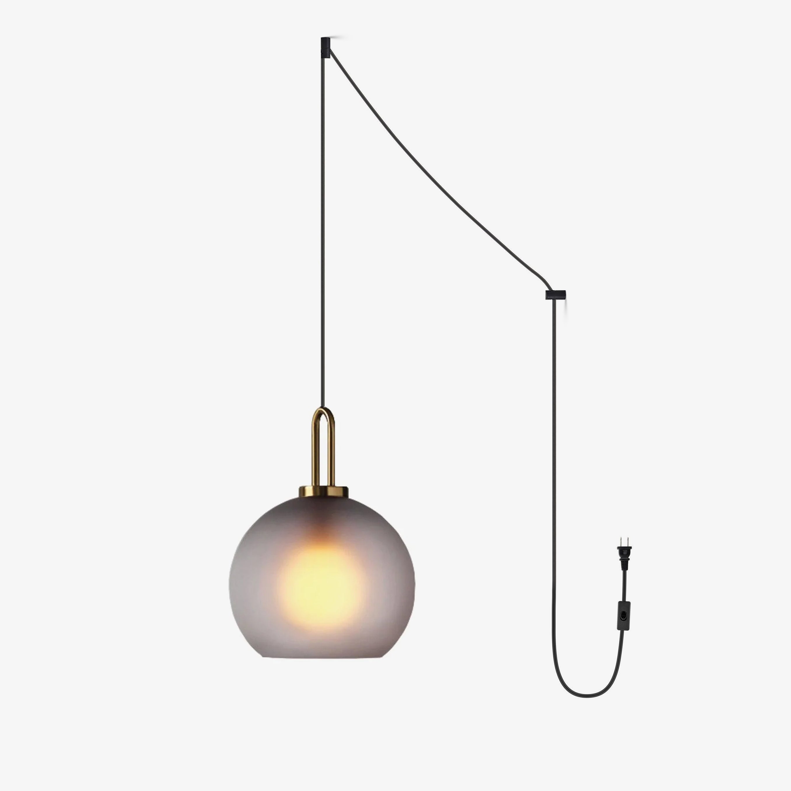 Glass Pendant Swag Light - Blowlighting
