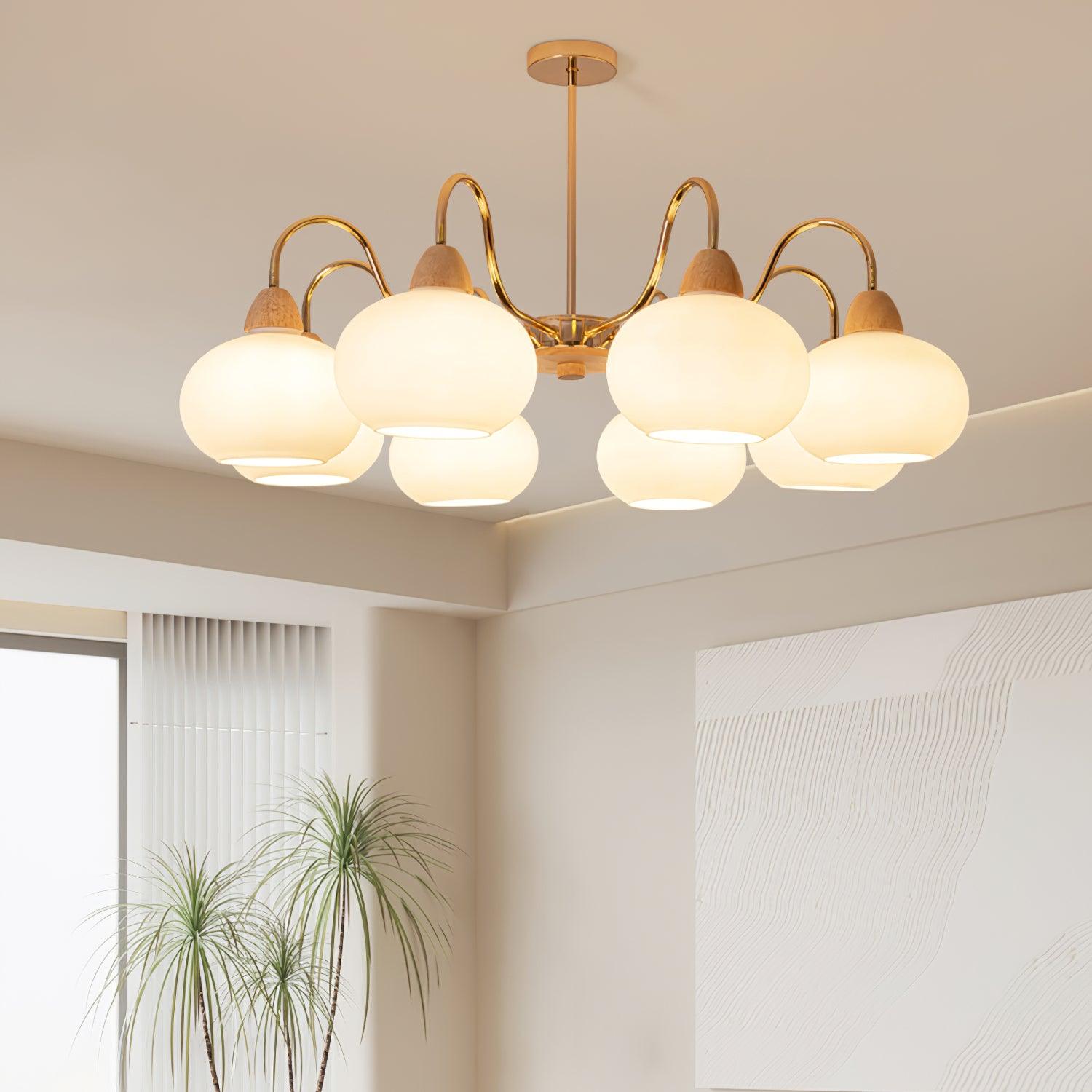 Zevena Glass Chandelier - Blowlighting